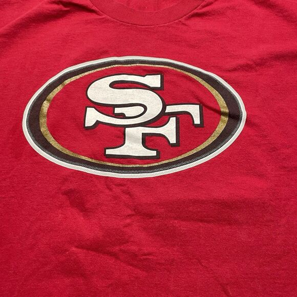 San Francisco 49ers Shirt Mens Large Red Frank Gore NFL Football Team Apparel Lg - Picture 2 of 16
